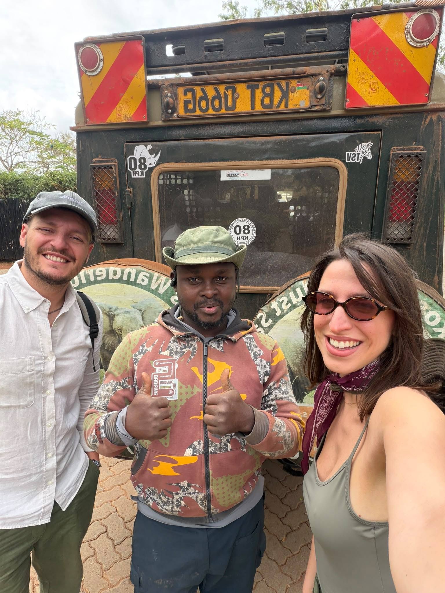 Safari guests with a professional tour leader