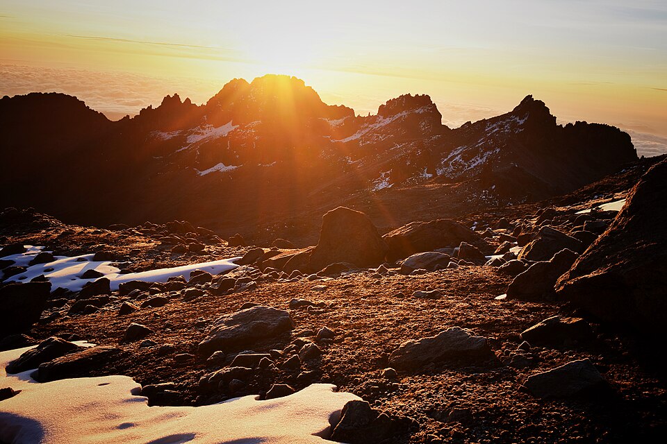 Sunrise from Mount Kenya